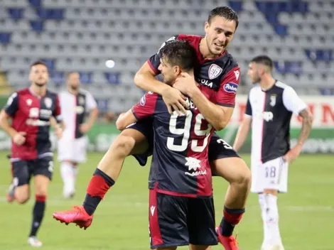Golpe al campeón: Cagliari sorprendió a la Juventus y le ganó 2 a 0
