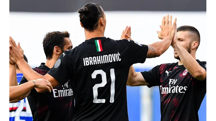 Con un Zlatan infalible, Milan se lució y le ganó 4 a 1 a la Sampdoria