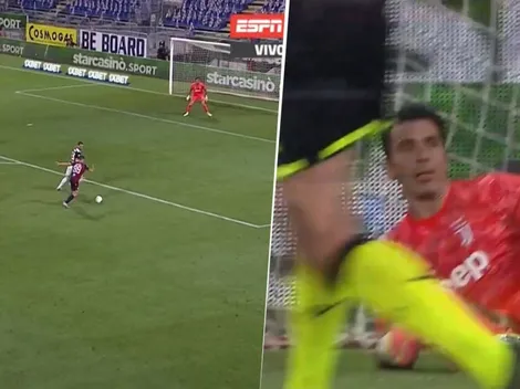 Buffon no entendía nada: qué golazo le metió Gio Simeone a Juventus