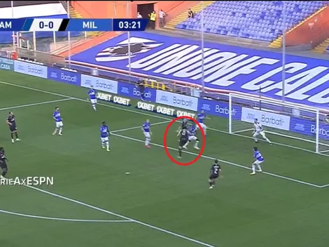 Si no lo marcan, no perdona: Ibrahimović puso el primero para el Milan ante Sampdoria