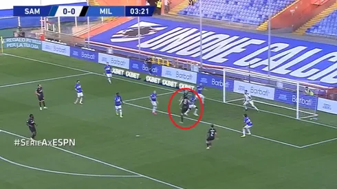 Si no lo marcan, no perdona: Ibrahimović puso el primero para el Milan ante Sampdoria