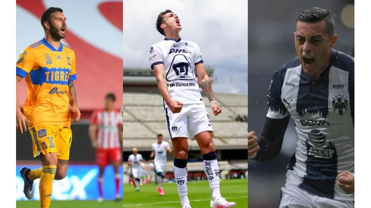 Gignac, Dinenno y Funes Mori lideran la tabla de goleo. (Getty y Jam Media)