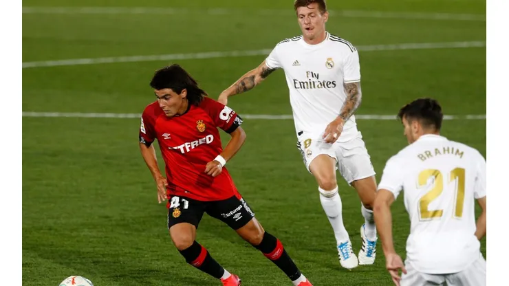 El día del debut de Luka Romero frente a Real Madrid.