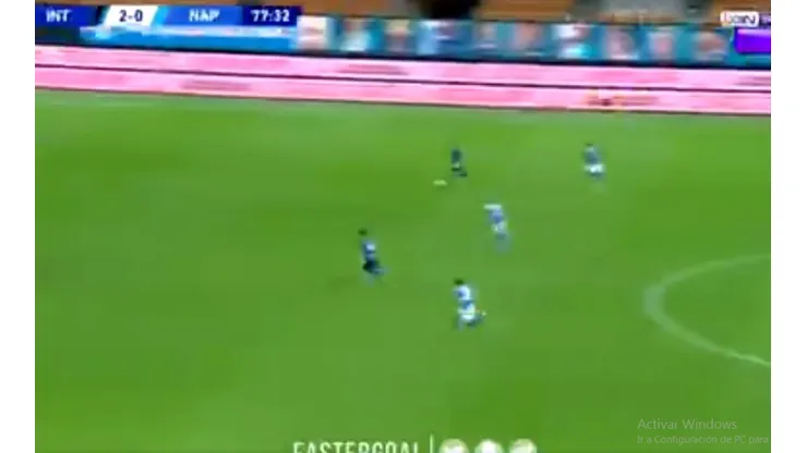 Lautaro Martínez solo, era el 3-0 pero Eriksen hace esto: para qué te traje