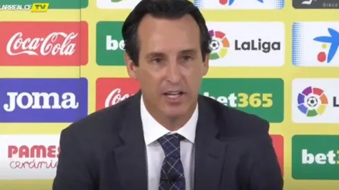 La conferencia de prensa de Unai Emery.