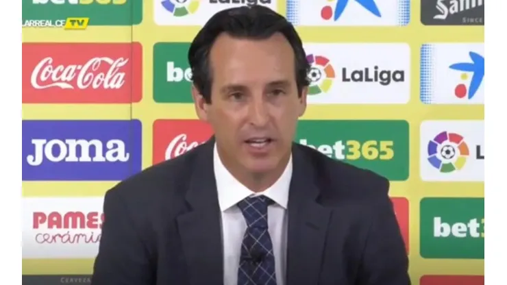 La conferencia de prensa de Unai Emery.