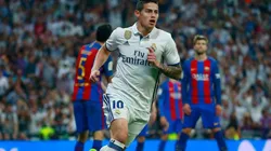 James Rodríguez, jugador del Real Madrid de España.