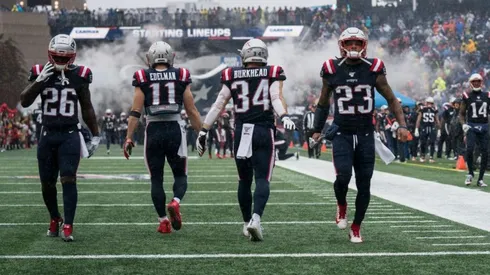 Patrick Chung (der.) safety de los Patriots (Getty Images)