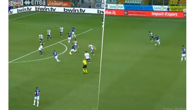 El Papu Gómez arrancó, tiró un caño y metió un golazo de zurda para Atalanta