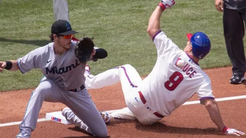 Los Marlins y los Phillies jugaron el fin de semana (Getty Images)