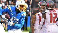 Keenan Allen, Mike Evans y Chris Godwin (Getty Images)