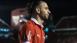 Gastón Silva durante su estadía en Independiente.