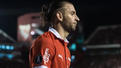 Gastón Silva durante su estadía en Independiente.