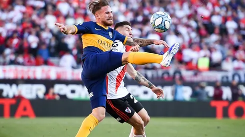 Alexis Mac Allister en un Superclásico.