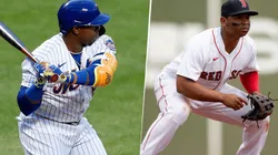 Yoenis Céspedes y Rafael Devers (Getty Images)