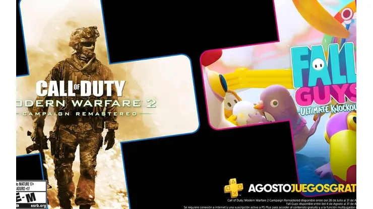 Call of Duty: Modern Warfare 2 y el nuevo Fall Guys son juegos gratuitos de PS Plus de agosto