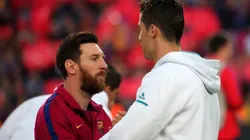 Uno de los tantos cruces entre Messi y Cristiano.