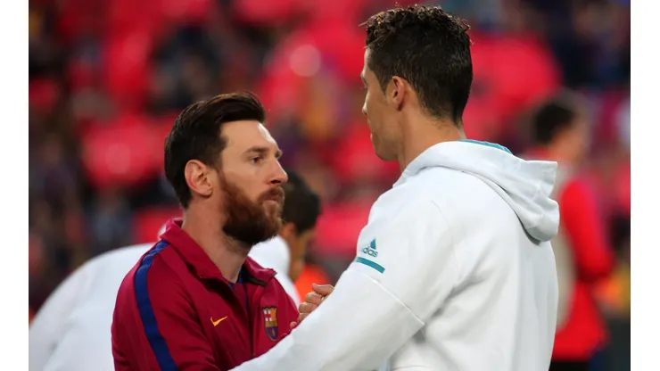 Uno de los tantos cruces entre Messi y Cristiano.