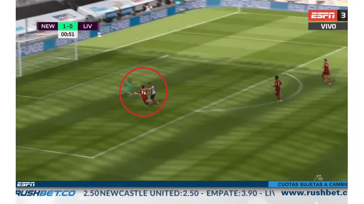 Newcastle madrugó al Liverpool y se puso en ventaja antes del primer minuto