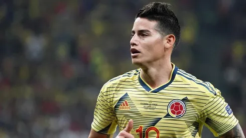 James Rodríguez, jugador del Real Madrid de España.