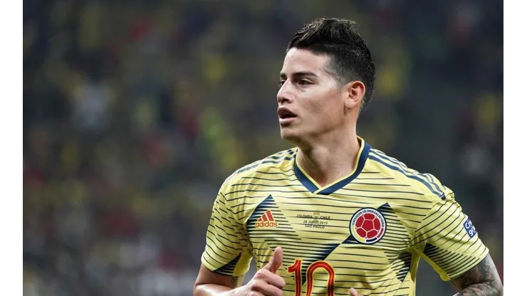 James Rodríguez, jugador del Real Madrid de España.
