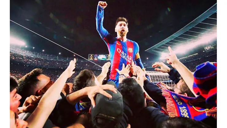 La emblemática foto de Lionel Messi fue tomada por el mexicano Santiago Garcés. (FC Barcelona)