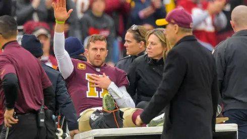 Alex Smith y su lesión en el 2018 (Getty Images)