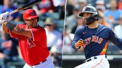 Albert Pujols y José Altuve (Getty Images)