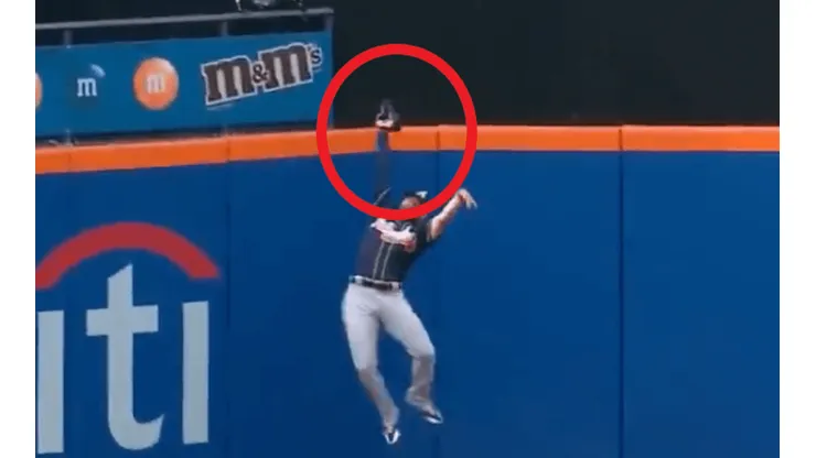 Ender Inciarte, jardinero de los Braves (Captura de pantalla)