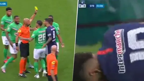 Eso fue rápido: le metió un patadón a Neymar a los 62 segundos de partido