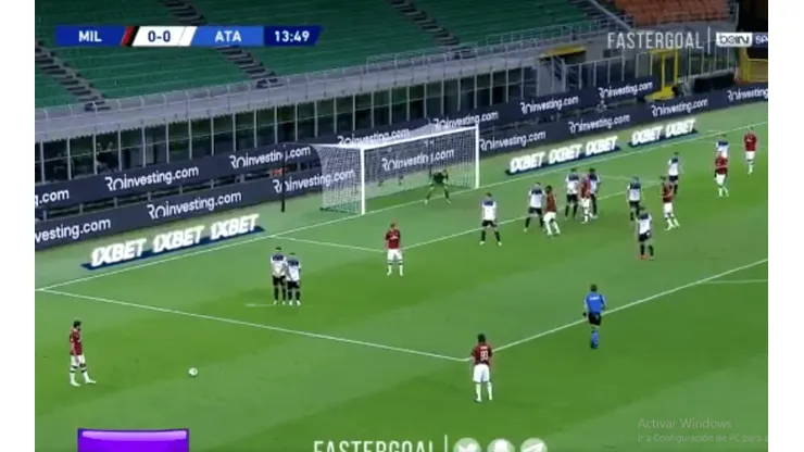 Desde ahí le pegó Hakan Calhanoglu.