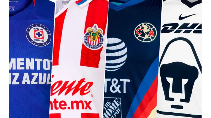 Cruz Azul, Chivas, América y Pumas presentaron sus nuevos uniformes para el Guard1anes 2020. (Joma/Puma/Nike)