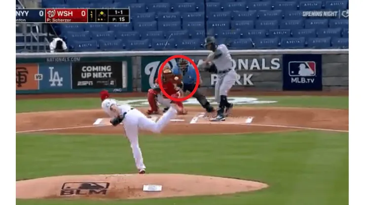 Jonrón de Giancarlo Stanton (captura de pantalla)