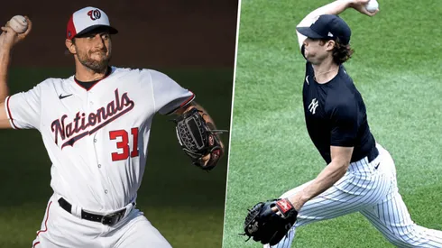 Max Scherzer y Gerrit Cole (Getty Images)
