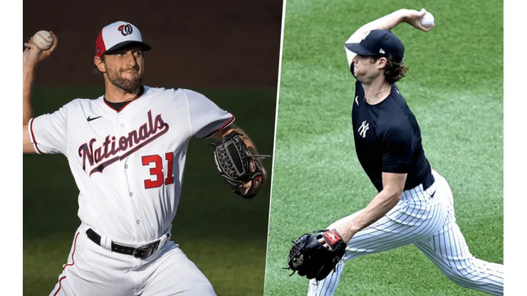 Max Scherzer y Gerrit Cole (Getty Images)