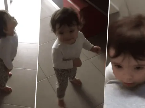 El video más tierno del año: ella se calma sólo cuando suena Pablo Lescano