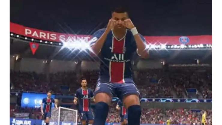 Foto captura del festejo del FIFA.