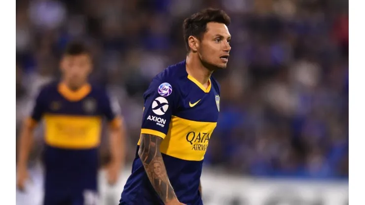 Mauro jugando ante Vélez en Boca. (Getty)