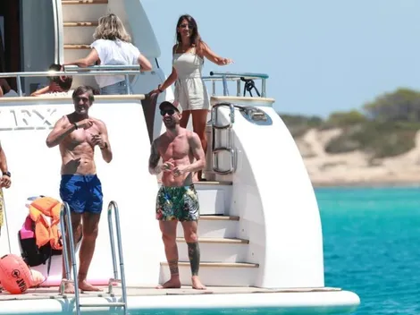 Las primeras 4 fotos de las vacaciones de Messi y Luis Suárez