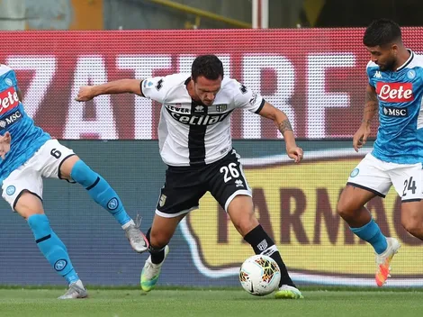 Bajo una lluvia de penales, Parma sorprendió y le ganó 2 a 1 al Napoli