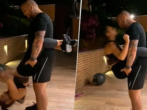 Abdominales y besitos: así es la rutina de Paola Jara y Jessi Uribe