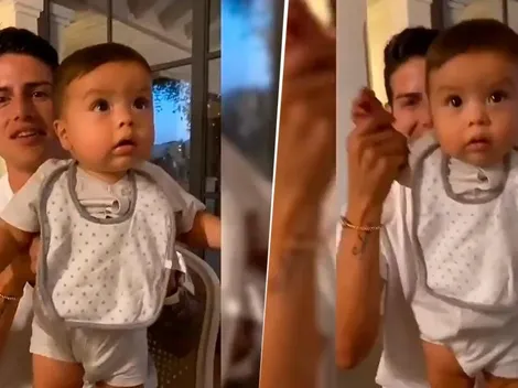 Ahora es el turno de Samuel: James y su hija se divierten en TikTok con el pequeño