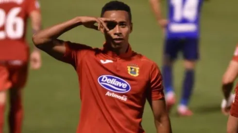 Jeisson Martínez es el 9 del Fuenlabrada de España.