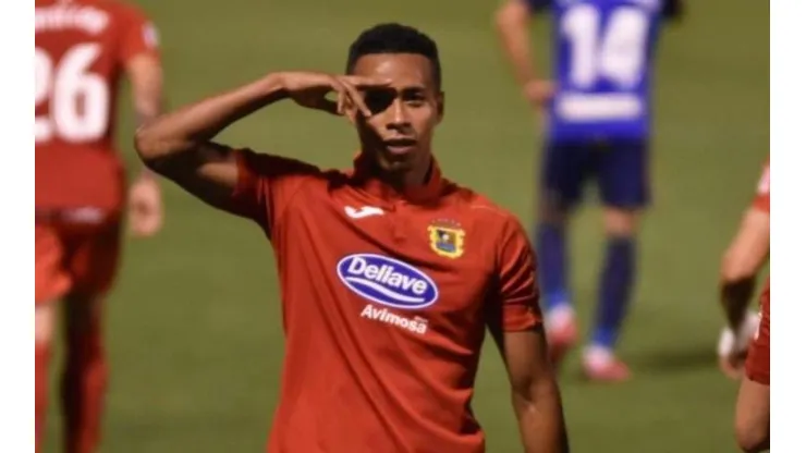 Jeisson Martínez es el 9 del Fuenlabrada de España.