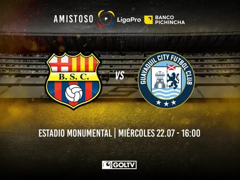Qué canal transmite Barcelona SC vs. Guayaquil City por un amistoso