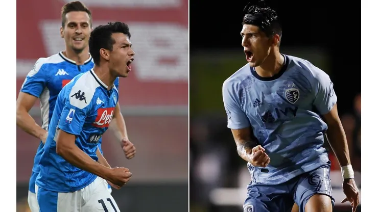 Chucky Lozano y Aaln Pulido (Getty)