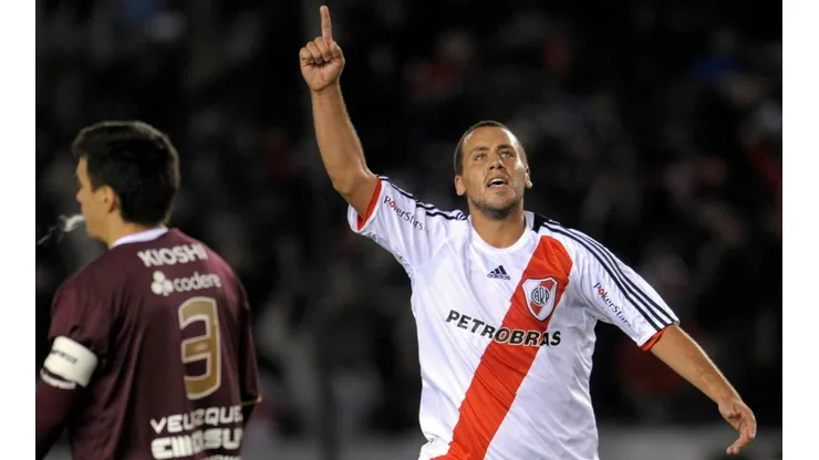 Cristian Fabbiani durante su paso por River Plate.