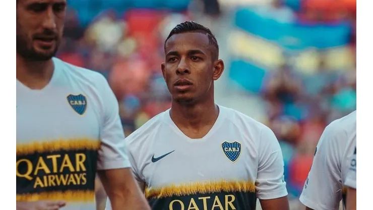 Sebastián Villa, jugador colombiano de Boca Juniors en Argentina.