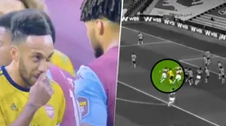 El descuido de Aubameyang en el 1-0 del Aston Villa que es viral