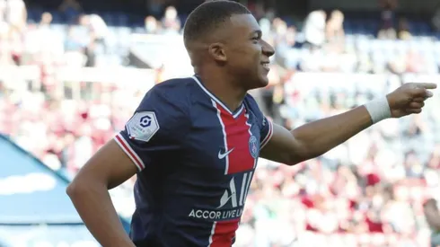 Kylian Mbappé en el amistoso de PSG ante Celtic.